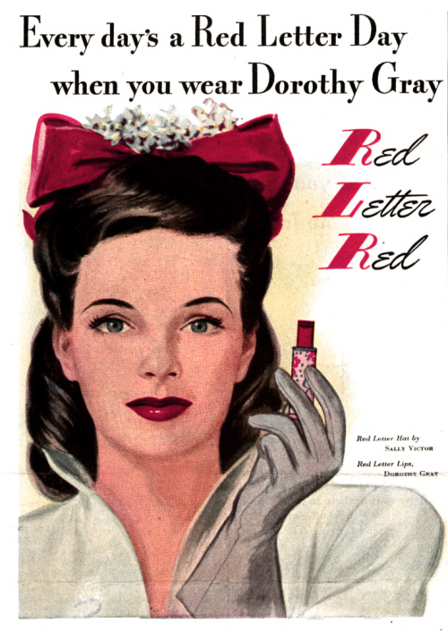 Dorothy Gray Cosmetics New York, 1943