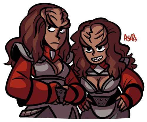 adventurerashley:Took a short break to doodle more Star Trek baddies.