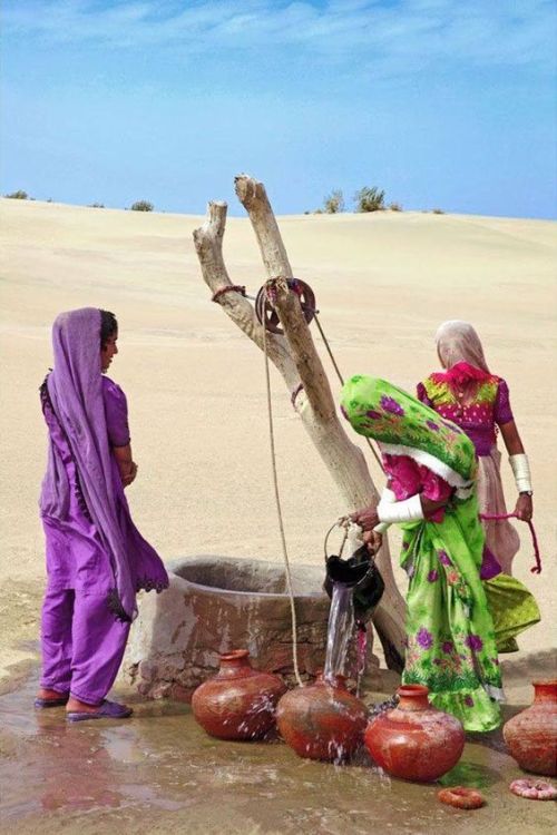 The brilliantly attired women of India