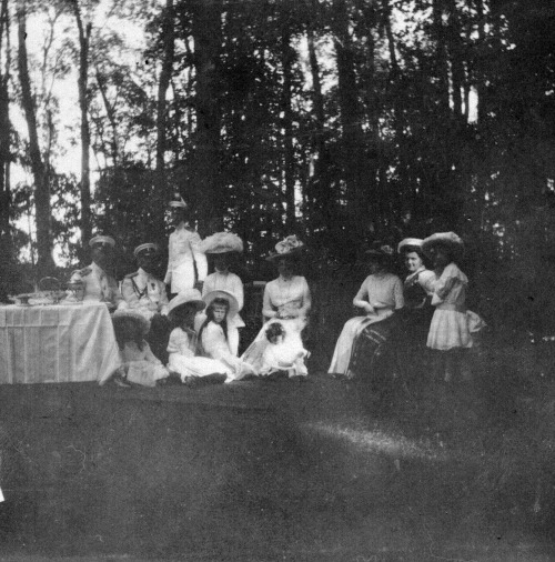 15th June 1909 part ½ Photo 1 [seated, from left to right]: Prince Carl of Sweden, Prince Gus