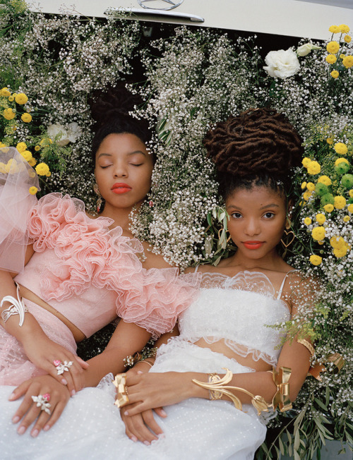 shadesofblackness:CHLOE X HALLE FOR GARAGE MAGAZINE BY DARIA KOBAYASHI RITCH.