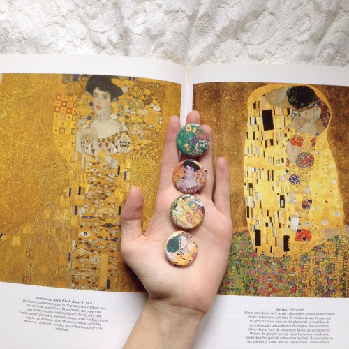 mercurieux:gustav klimt pins in my shop!