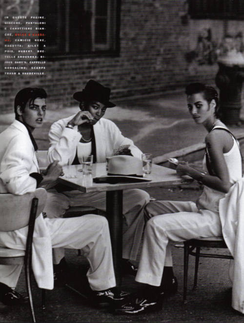 Linda, Naomi and Christy by Peter Lindbergh, 1991