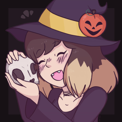 9/30october’s self-portrait! happy halloween from your fave pumpkin witch! [january][febr