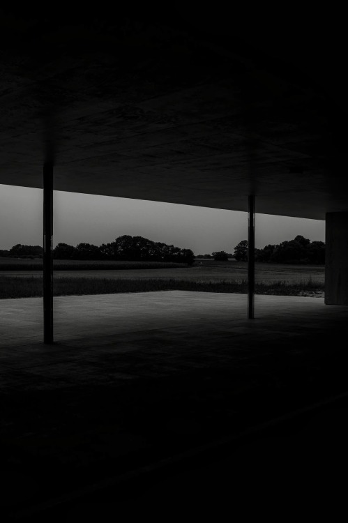 ryanpanos:  1:1 Model of Golf Course Clubhouse | Mies Van der Rohe | Robbrecht en Daem | Via In the rolling landscape around the former industrial German city of Krefeld, Robbrecht en Daem architecten have realized a temporary pavilion based on a design