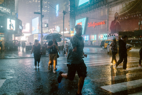 Downpour in Times Square. July 2019. by @illkonceptinc