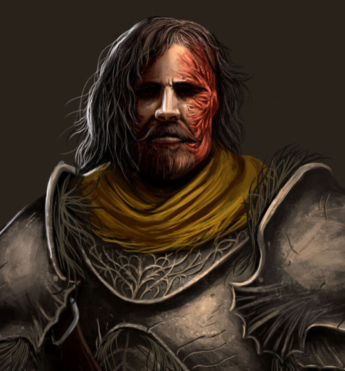 kevincatalan:Redesigned Sandor Clegane for the Character Design Challenge. Finally am able to paint 