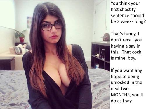 chastityfemdom:  Collection of this sweet girl. 