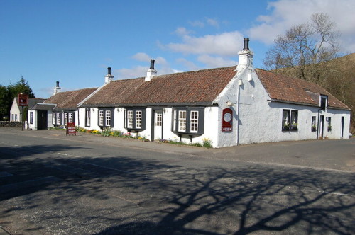 The Muckhart Inn in the Scottish village Pool of Muckhart.  This is an18th-century coach inn, locate