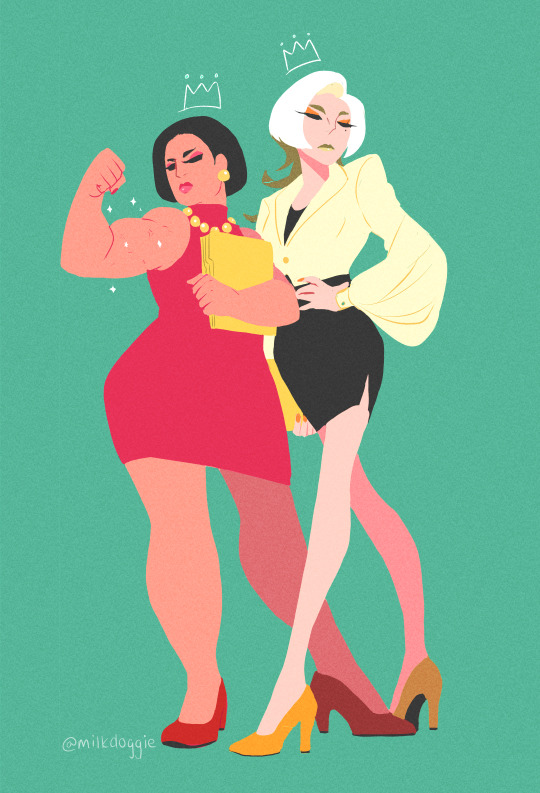 milkdoggie:  Queens Director Gori and Secretary Washimi. — ᴋɪʟʟ sʜᴏᴛs 