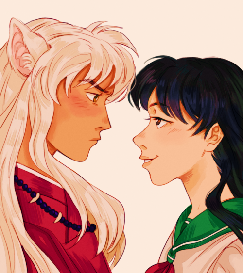 “teasing”(i just realized this kind of ties in with an AU i imagined a while back, where kagome is f