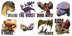 parishiltonisburning:  circuitbird:This Facebook sticker set is called Downer Dinos and I’m convinced whoever thought this up consulted 15-year-old me. This is my favorite sticker set, but you forgot the best one:
