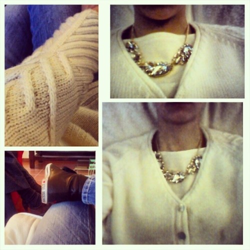 #Natale #xmas #outfit #like #wool #fashion #white #necklace #shoes #loveMoschino #love #party #picof