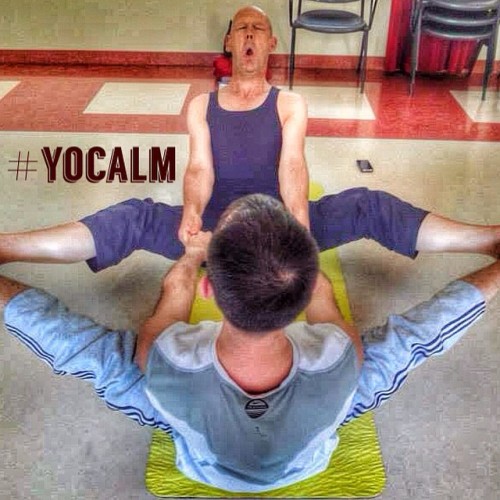 When you find that pain point.. Use the breath :) #pain #stretch #partner #yoga #sunpoweryoga #yocal