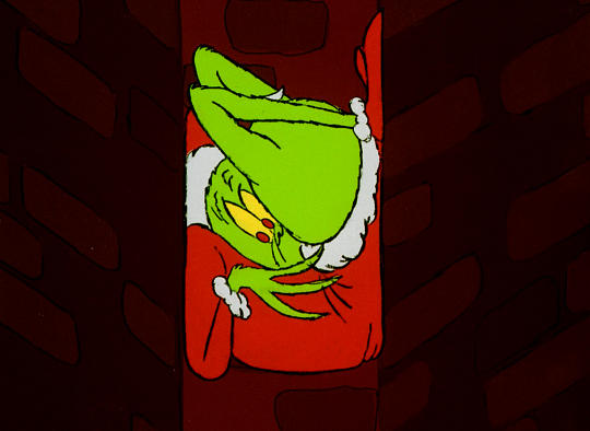 An Uncoventional Lady — The Grinch slips down the chimney in Dr