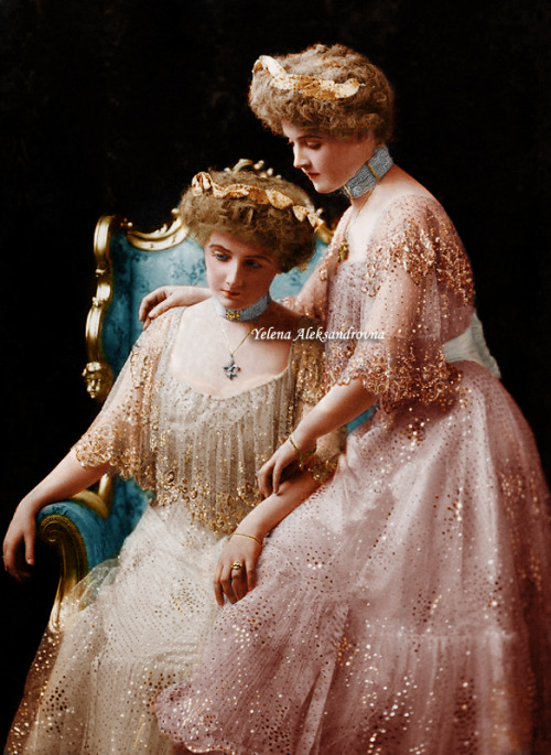 glitterofthepast: Original b/w photo posted by antique-royals and colored by me.