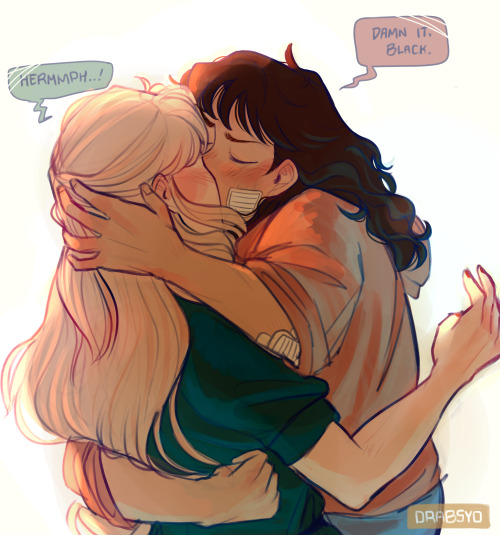 drabsyo: you’d need quite a bit of that gryffindor courage to kiss the most notorious witch known in