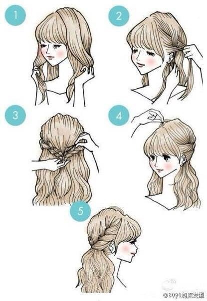 madeleineleine:  Simple hairstyles