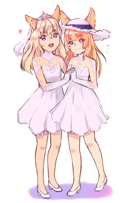 oliviloi: commission of two cute elins! couple