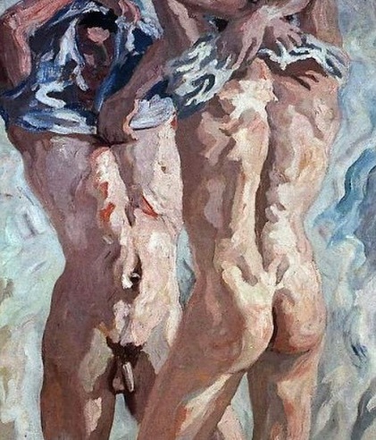 antonio-m:Carlo Levi, ‘Men Undressing’ (Due Uomini che si Spogliano), 1935.