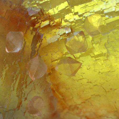 bijoux-et-mineraux: Rock Crystal on Fluorite - Dörfel Quarry, Annaberg, Saxony, Germany