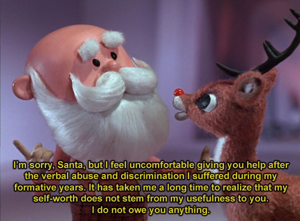 platypusinplaid: Fixed it! Christmas 2017 is the year Rudolph finally shuts down