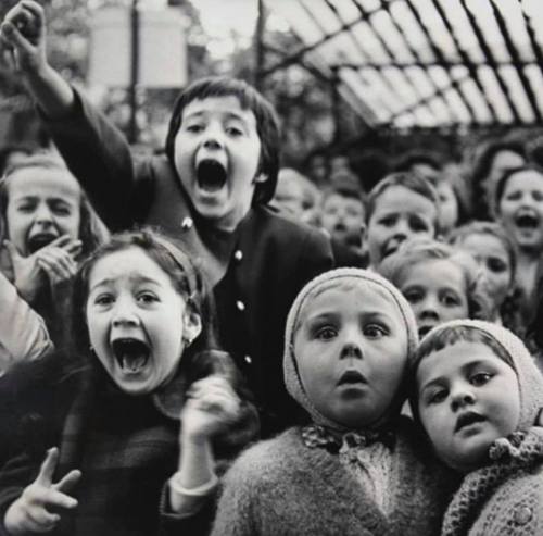 Children at a Puppet Theatre, Paris, 1963.