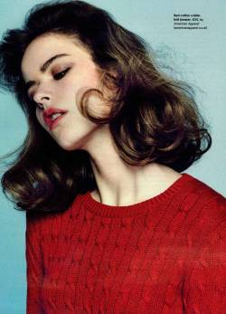 americanapparel:  The Cable Knit Sweater by American Apparel featured in Stella UK. 