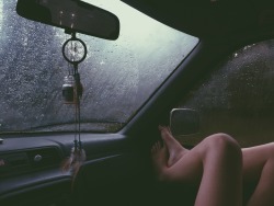 l4measheck:  Sitting in the car in the rain