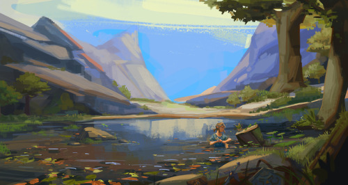 -A place not far from Hateno Village-I got into BotW recently! ^^