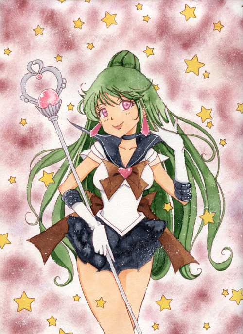 zenetika: I’ve always wanted to make a painting of Sailor Pluto, so here it is. Had fun with a
