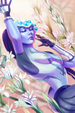 Steelsuit: My Piece Of Widowmaker With Tuberoses For @Ittakesawomanzine ,Illustration