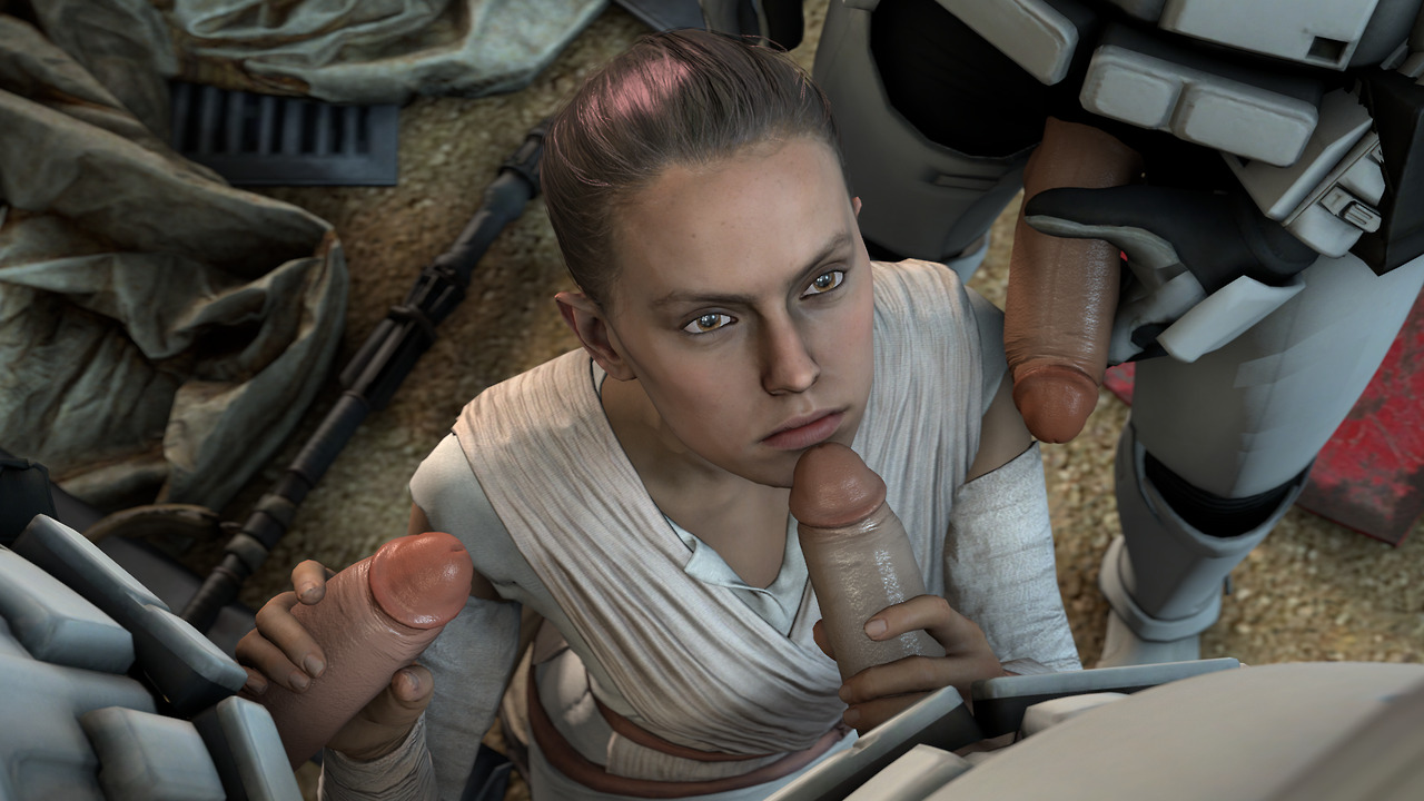 quick-esfm: Rey is thrust into a sticky situation when she’s caught by some stormtroopers.