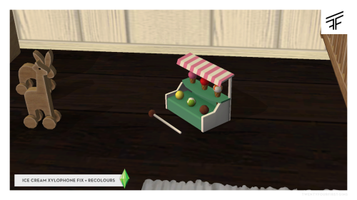 twentyfourfirst-sims: Ice Cream Xylophone Fix + RecoloursThis ice cream xylophone toy from Around Th