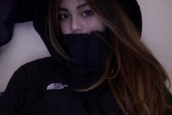 all black north face with the mask, I do not ski