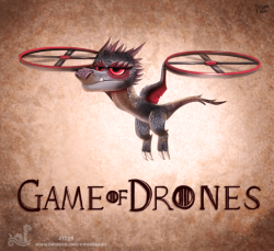 cryptid-creations:  Daily Painting 1729# Game of Drones For full res WIPs, art, videos and more: https://www.patreon.com/piperdraws Twitter  •  Facebook  •  Instagram  •  DeviantART   