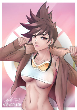 overbutts:  Tracer by Jessica Nigri by ItsNekoMitch 