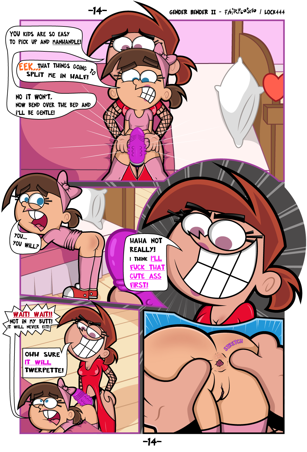 straponview:  nsfw-lesbian-cartoons-members:  Lesbian Fairly odd parents Comic Pt