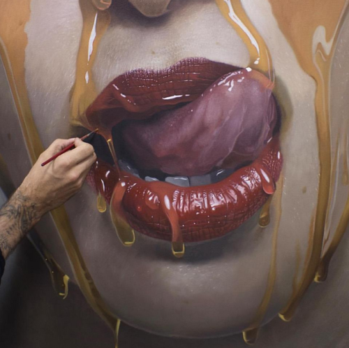 logija:oil painting by Mike Dargas (detail)