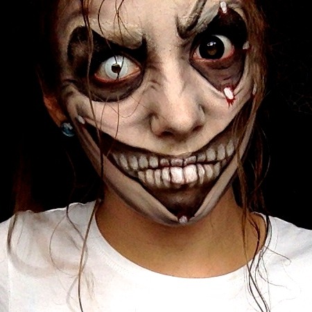 Creepypasta Jeff the killer makeup - halloween