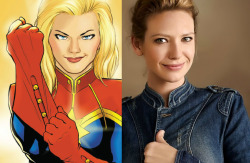 wickedtheory:  Anna Torv as Captain Marvel,