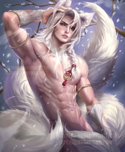 libra-hawke:  Silver Fox by sakimichan on @deviantart