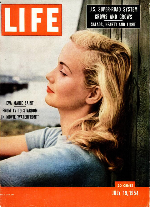  1950s: Actresses on Life Magazine  Janet Leigh, Audrey Hepburn, Eva Marie Saint