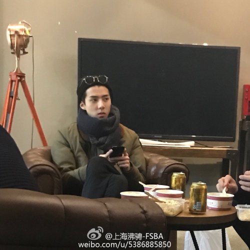 huntertainment: [161223 上海沸骋-FSBA Weibo] with SEHUN