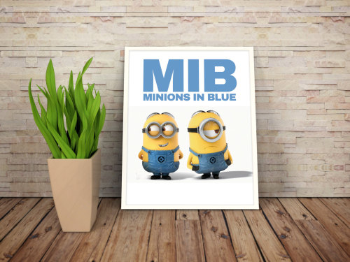 quicknickdesign: Minions Printable Wall Art Print 8,5x11 and A4 Art Digital file Fun Child Wall Art 