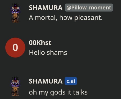 Shamura Going A Lil Crazy In Character Ai