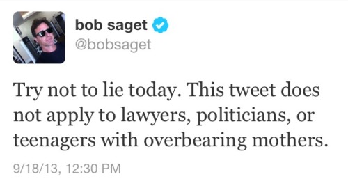 onewhodanceswithpenguins:Does anybody else follow Bob Saget on twitter?