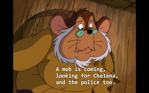 theongreysads:Logan and I were watching the third American Tail film and fuckin Mama Mousekewitz kno