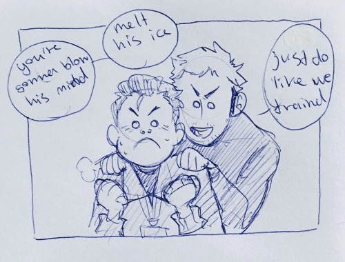 mud-muffin:One of my friends mentioned of fun it would be if Chris had been Yuuris coach instead of 