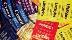 pasantlyqualitymaker:  gardenofwank:  A small section of my condom collection…Follow me at: http://gardenofwank.tumblr.com    Condoms always fit better circumcised cocks  While I agree. Cut or uncut should use condoms or go on PrEP.